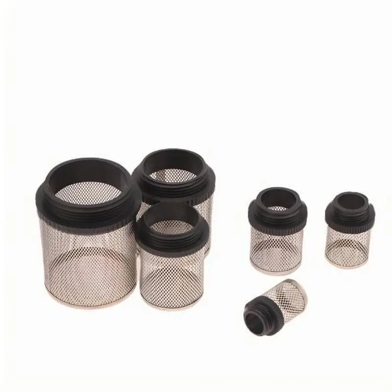 

304 Stainless Steel Filter Screen 1/2''~2'' Aquarium Fish Tank Water Pump Filter Screen Garden Irrigation Pump Water Pipe Filter