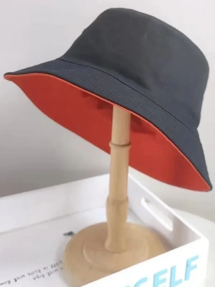 Enlarged Deepening XXL Size 63cm Bucket Hat Women Big Head Double-sided Fisherman Hat Men Large Size Large Tide Hip Hop Sun Hat