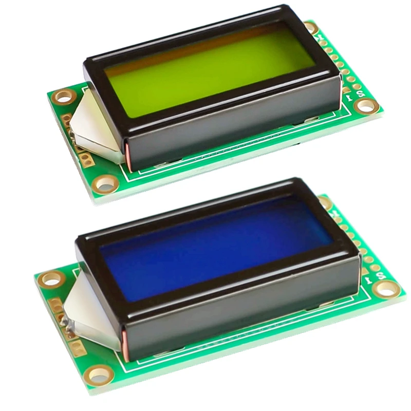 0802A LCD Character Type Liquid Crystal Display 8*2 Lines LCD Module Blue Screen