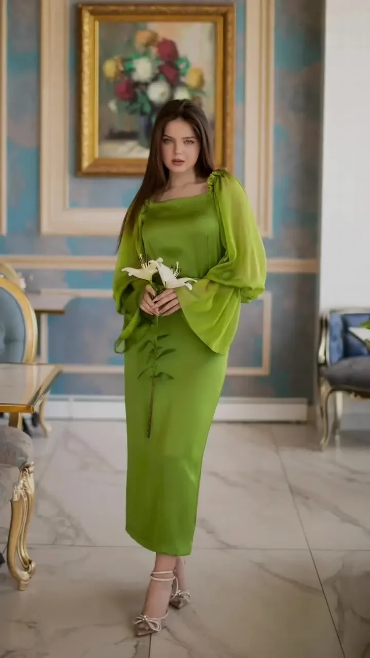 Robe en mousseline de soie à lacets pour femmes, col carré français, style forêt nickel é de documents purs, taille super dégradée, robe vintage, printemps et automne