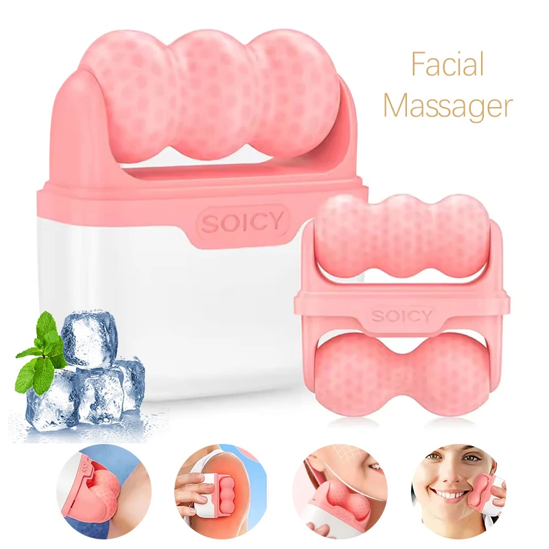 

Ледяной валик 2-в-1 для снятия лица и глаз, отечность глаз, облегчение боли при мигрене, летние охлаждающие средства по уходу за кожей лица