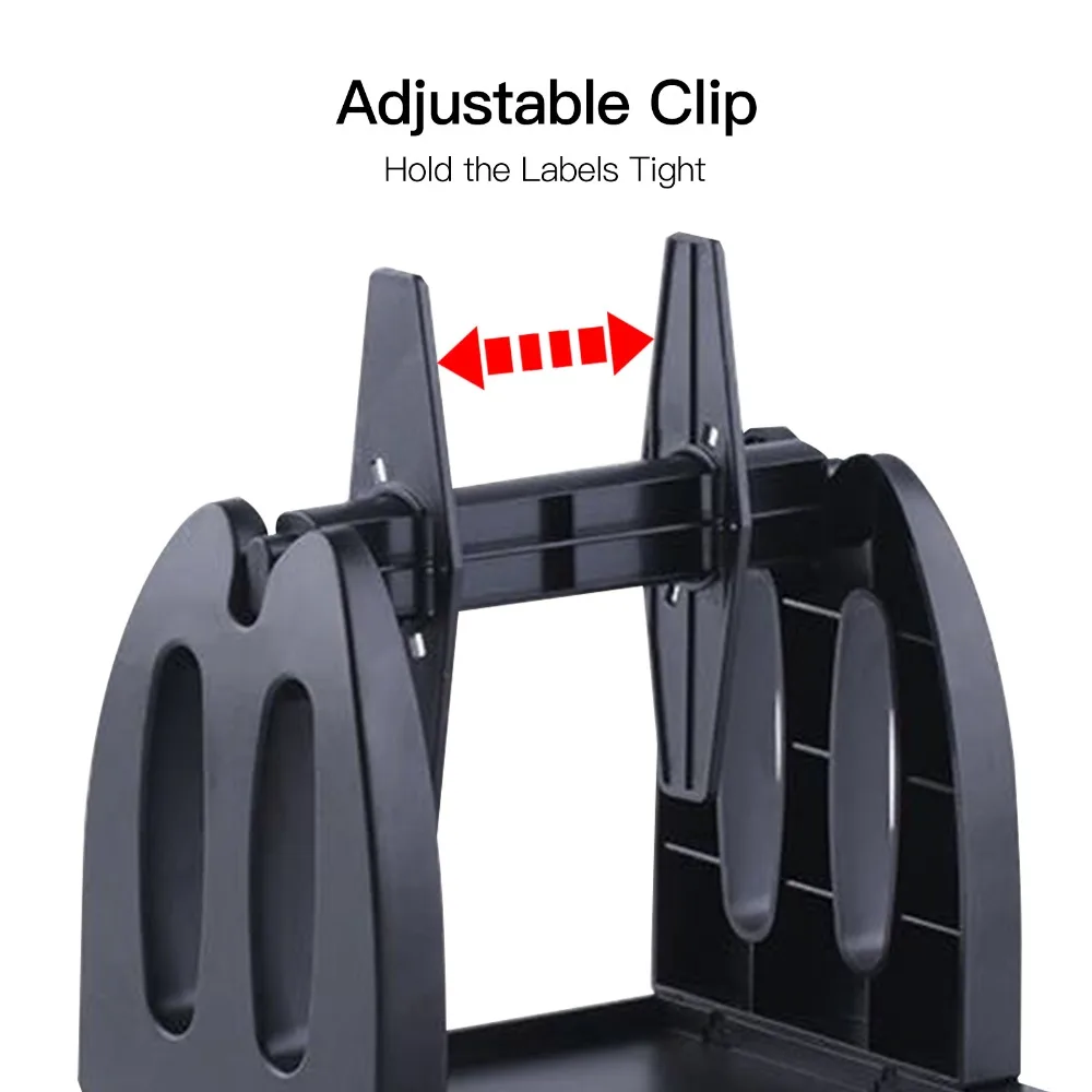 White Detachable Label Holder ABS Fan Fold Support Label Roll Holder Lightweight Label Dispenser Shipping Package