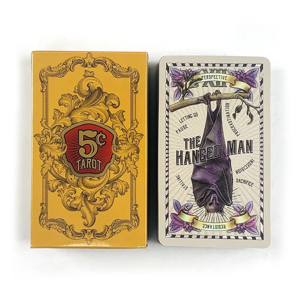 

Hot-selling 5 Cent Tarot Cards A 82 Deck Oracle English Visions Divination Edition Past Present Future Borad Playing Games