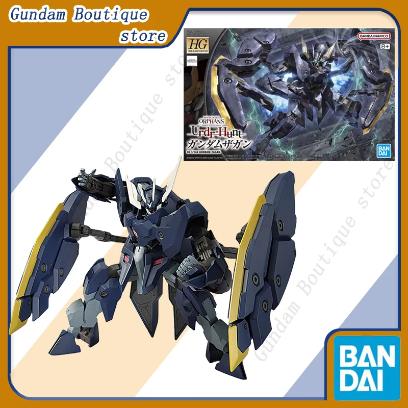 Bandai Genuine HG GUNDAM ZAGAN Iron-Blooded Orphans Anime Action Figure Collectible Assembly Model Toys Ornaments Gift Children