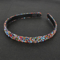 Headwear Fashion Simple Luxury Simulated Pearl Rhinestones Hair Hoop Crystal Hairbands Hair Accessories Pearl Headbands