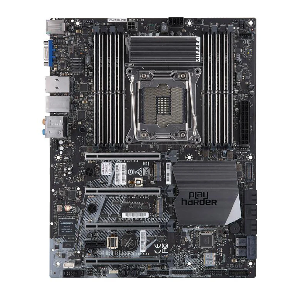 C9X299-PGF For Supermicro High-end Desktop Overclock Motherboard i7 i9 X-series Processor LGA-2066 DDR4-2933MHz PCI-E3.0 M.2 U.2