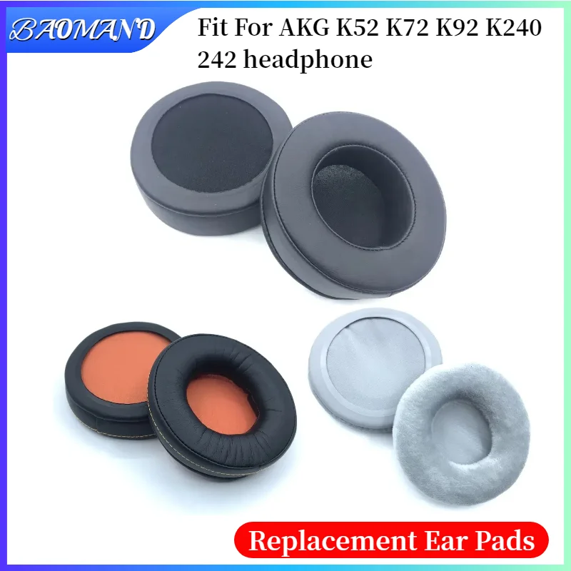 

Replacement Ear Pads Cushions for AKG K52 K72 K92 K240 242 Headphone Soft Memory Foam Pads Earpads