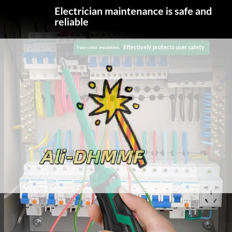 1000-V-isolierter Schraubendreher mit magnetischer Spitze, Schlitz-/Phillips- und Mutternschrauber für Elektriker und sichere Reparaturen
