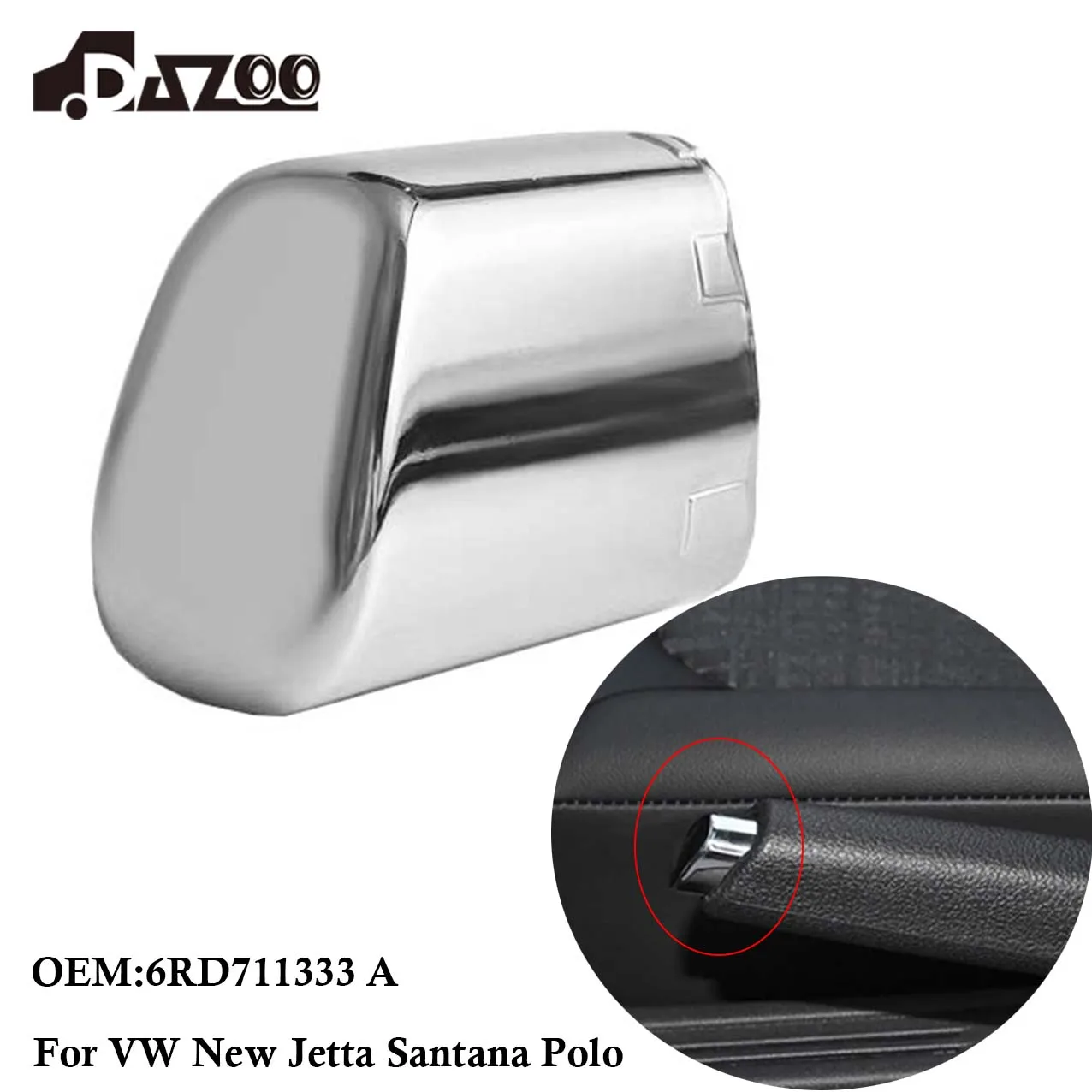 Chrome Handbrake Lever Parking Button Cap Hand Brake Button Trim Cover For New Jetta Santana Polo Rapid 6RD711333A 6RD 711 333 A