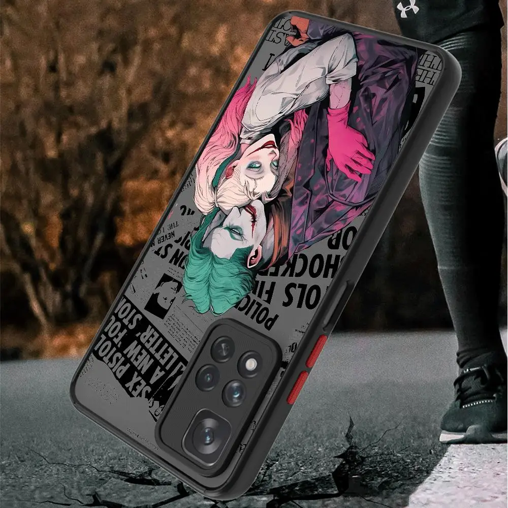 J-Joker Harley Quinn lovers Phone Case for Samsung Galaxy A54 A52 A14 A53 A13 A12 A23 A50 4G A31 A70 A33 A70s 5G Armor Cover