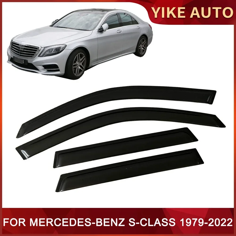 

Side Window Deflector for MERCEDES-BENZ S-CLASS W126 W140 W220 W221 W222 W223 Door Visor Wind Sun Rain Guards Side Window Visors