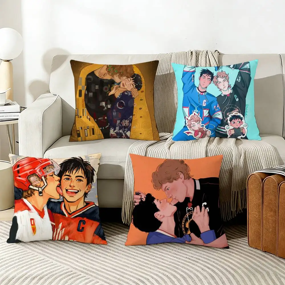 

H-Heated R-Rivalry Various Sizes Square Pillow Case For Car Home Bedchamber Decor