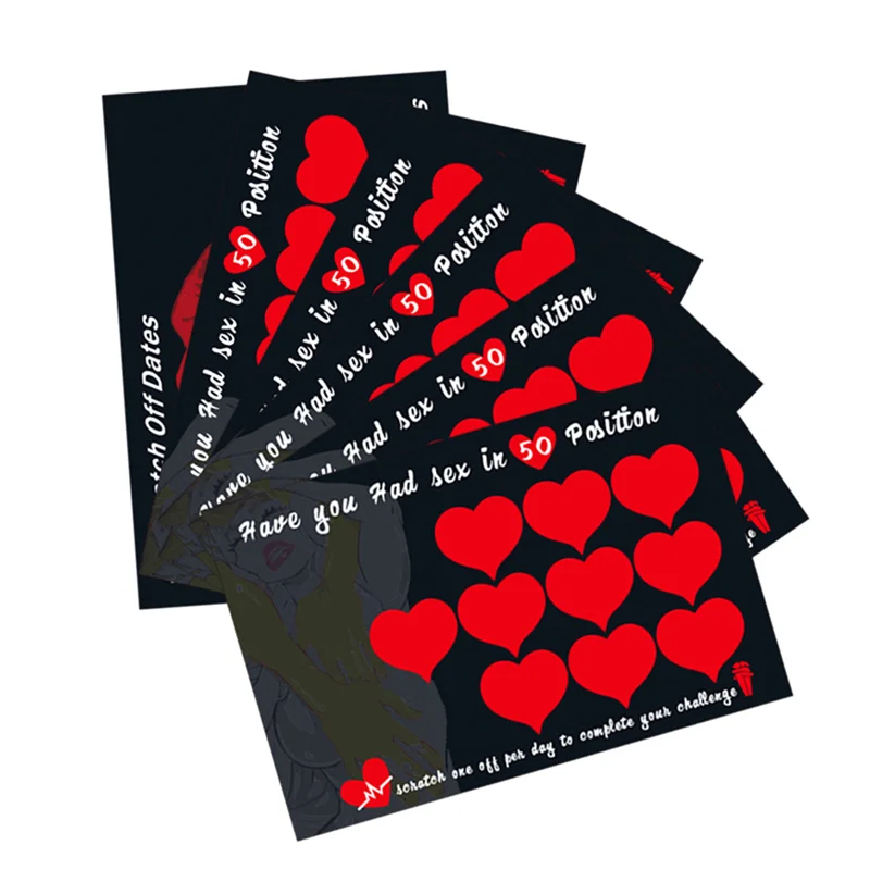 5PCS Naughty Scratch Card To Do Between Couples Couples Games Bedroom Scratch Off Poster Dates Scratch Off List