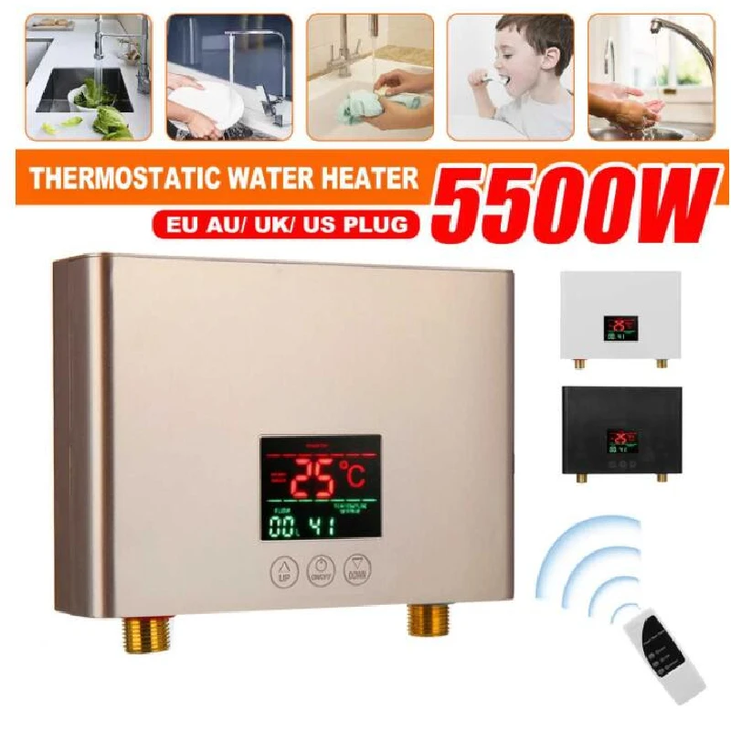 110V 3000W / 220V 5500W Instant Electric Water Heater Mini Intelligent Frequency Conversion Constant Temperature