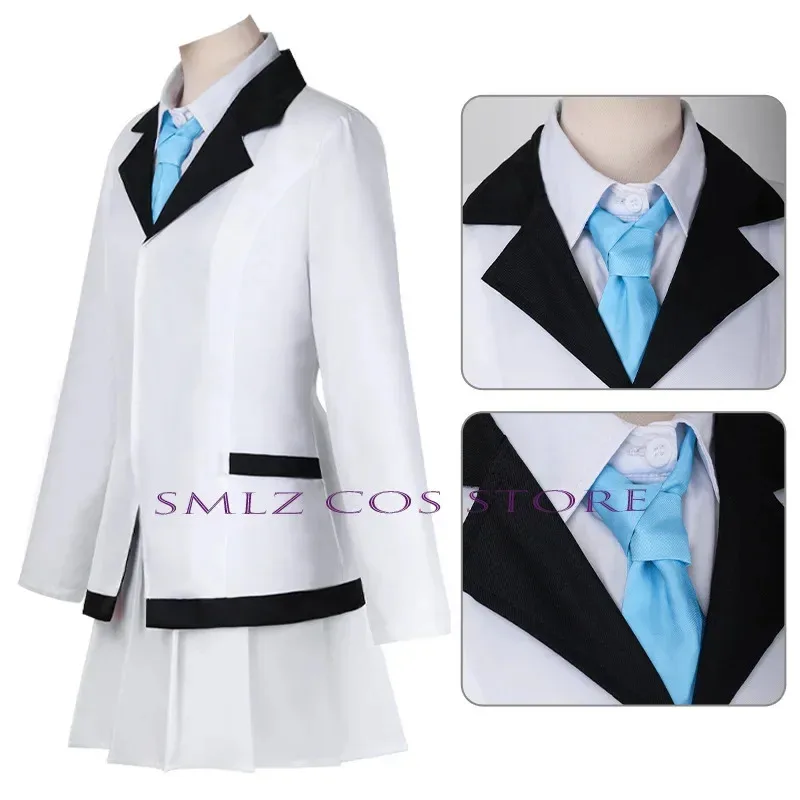 لعبة الأزرق الأرشيف Ushio Noa تأثيري حلي شيو نو الأبيض الزي الرسمي دعوى هالوين كرنفال ملابس الباروكات للمرأة فتاة