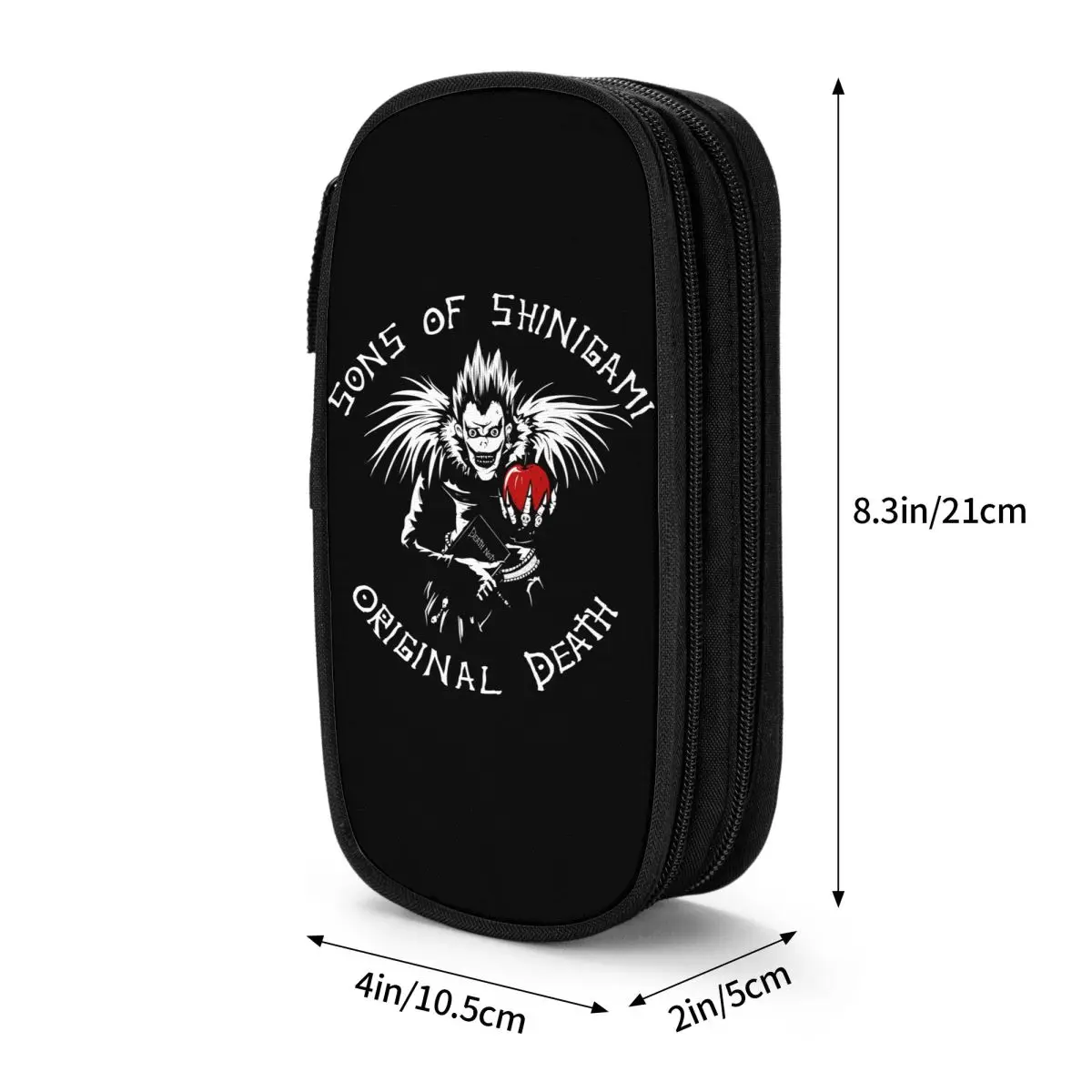 Death-Note Sons Of Shinigami Pencil Case Pencil Box Pen Box for Student Large Storage Bag School Supplies Gifts Accessories