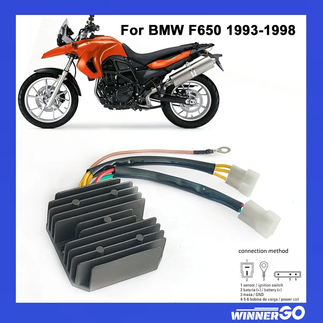 8112941 Motorcycle Voltage Rectifier Regulator For BMW F650 F650GS F800S F 650GS F650ST Road Funduro For F650CS F650 1993-1998
