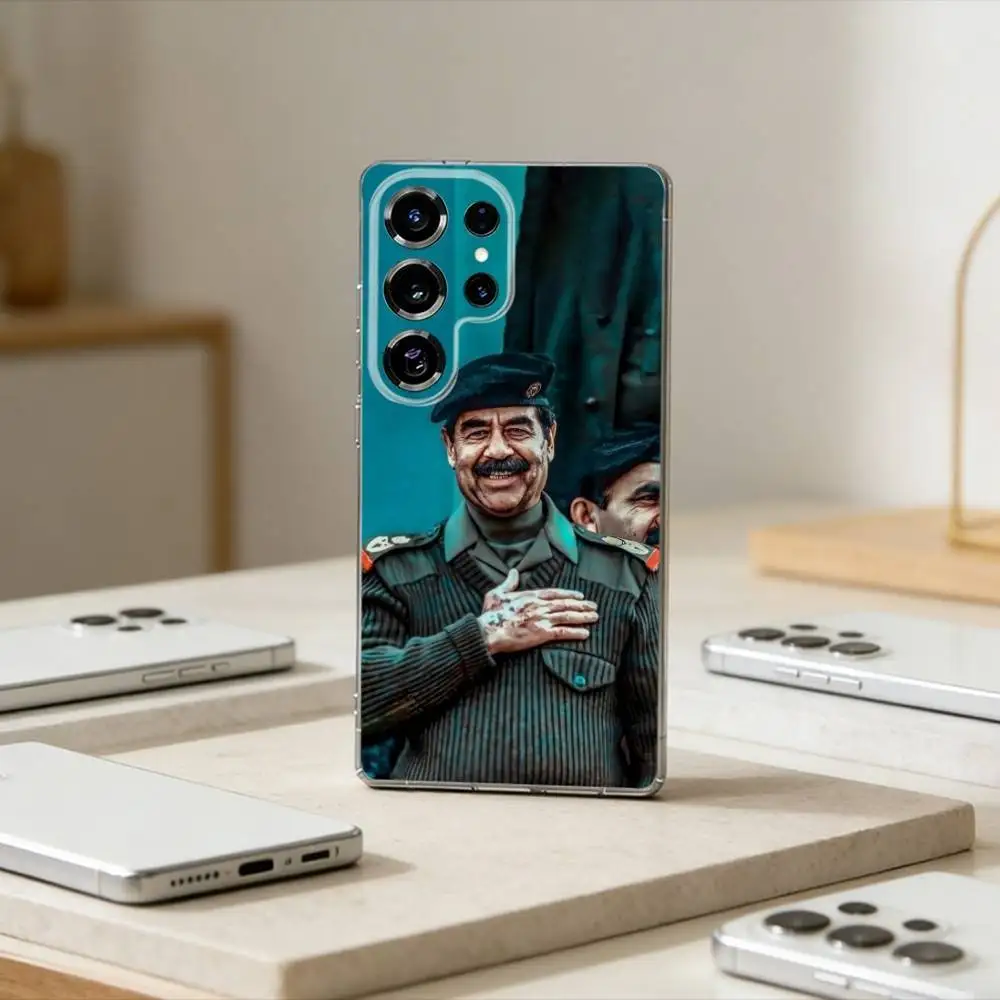 

Saddam Hussein Phone Case For Samsung S25,S24,S21,S22,S23,S30,Ultra,S20,Plus,Fe,Note,10,9,5G Transparent Cover