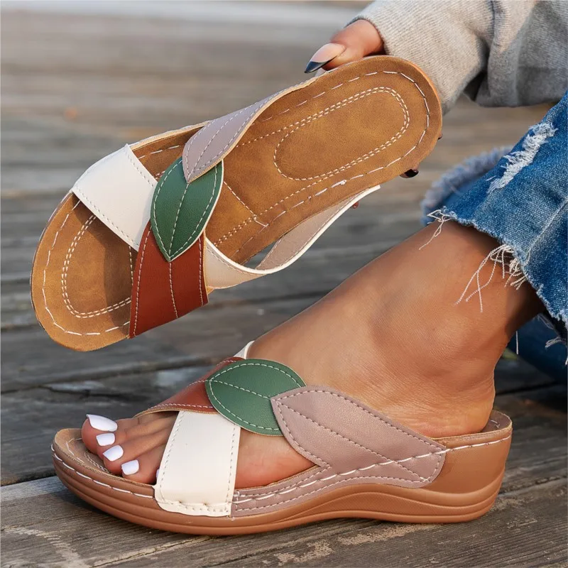 Zomer Vrouwen Sandalen Schoenen Party Dames Schoenen Slides Sandalen Dames Wig Sandalen Vrouw Antislip Schoenen Vrouwen Slippers Vrouwelijke