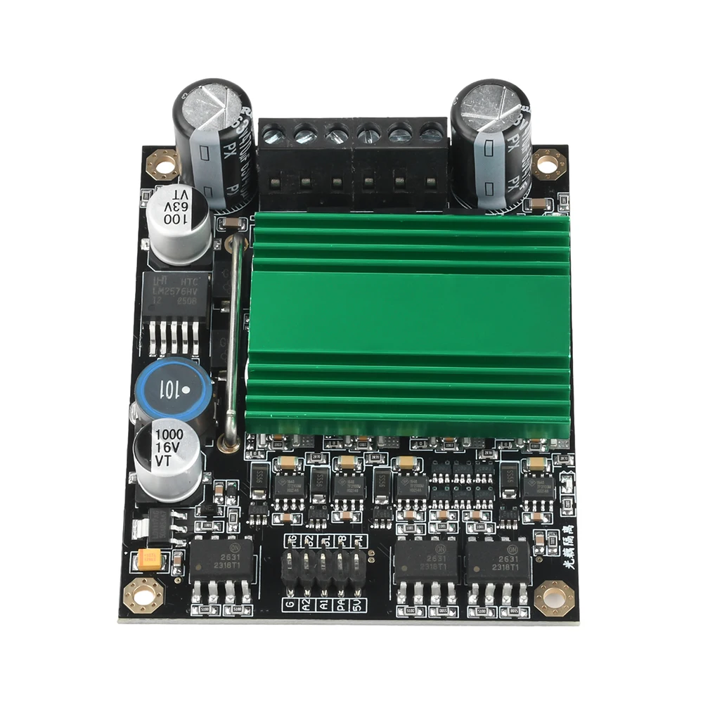

DC 12-48V 100A Dual Channel DC Motor Drive Module High Power H-Bridge DC Motor Controller Optocoupler Isolation Motor Driver