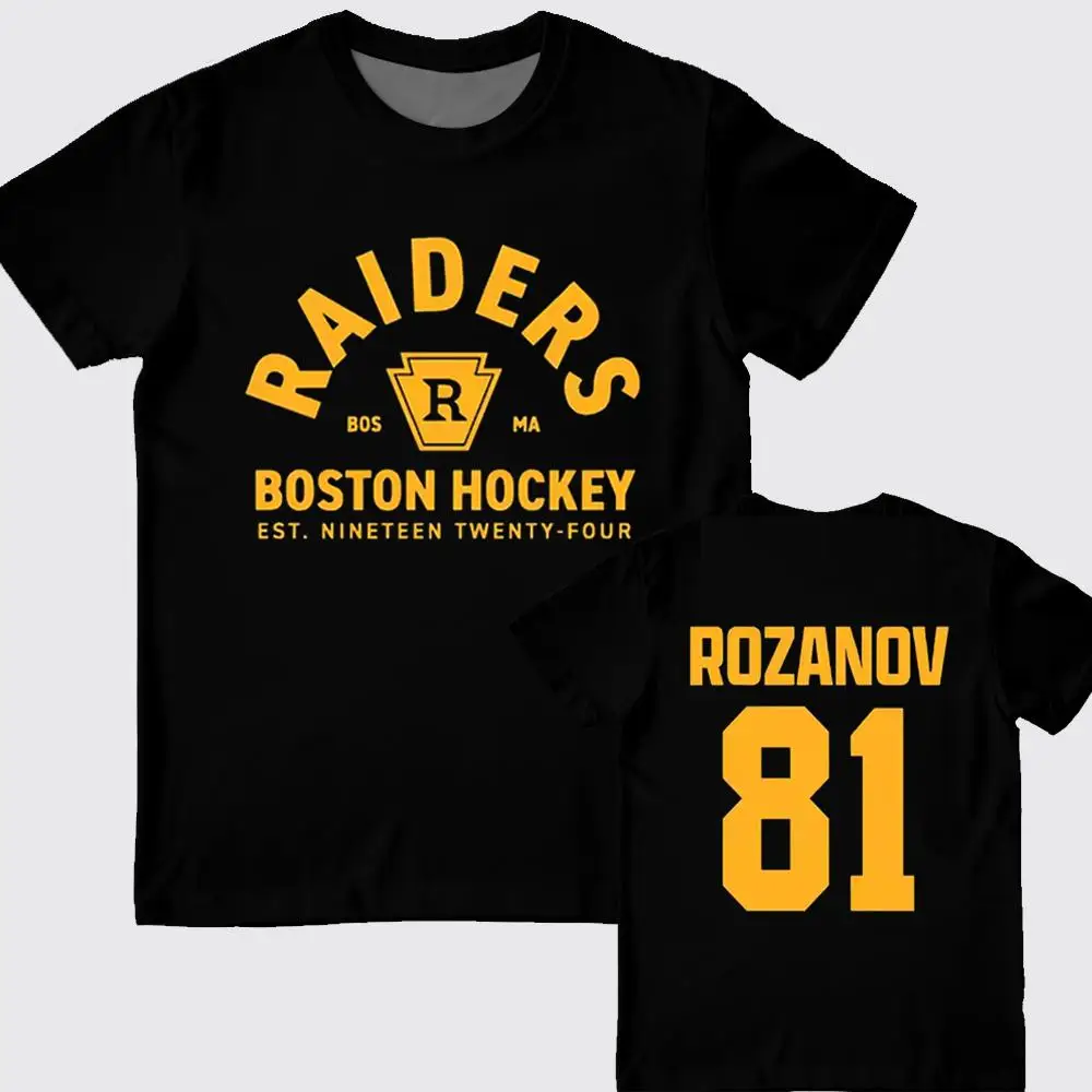 TV Heated Rivalry Hockey Jersey Ilya Rozanov Role-Playing Short-Sleeve Shirt Y2K Men's And Women's Streetwear Crew Neck T-Shirt