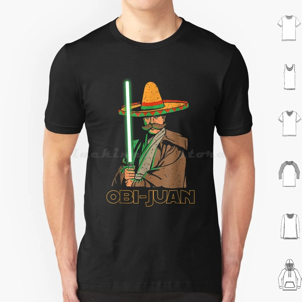 Mexican Obi Juan Movie Parody Nerd Cinco De Mayo T Shirt Big Size 100% Cotton Parody Parade Lover Holiday Drinking Celebration
