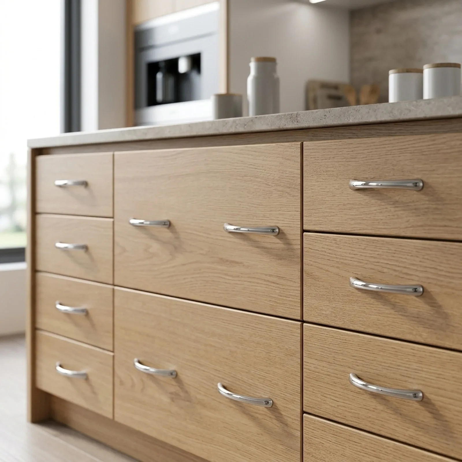 Zinc Alloy Curved Pull Handles for Cabinet and Drawer Doors Pack of 10 Solid Construction with Multi layer Electroplating
