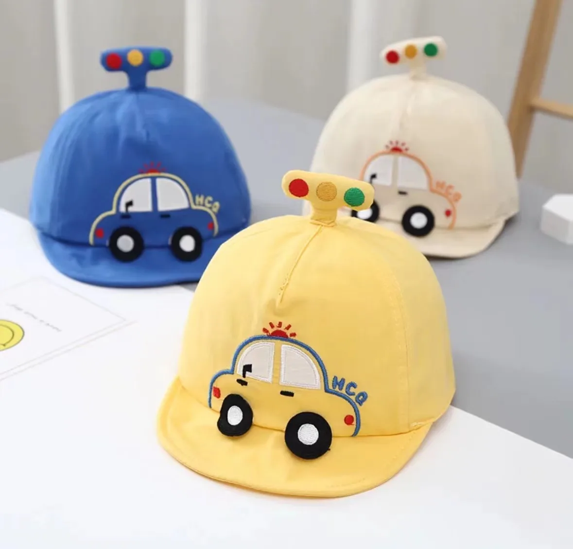 

Baby cap pure cotton cute car soft top sunshade baseball cap infant sun protection hat summer