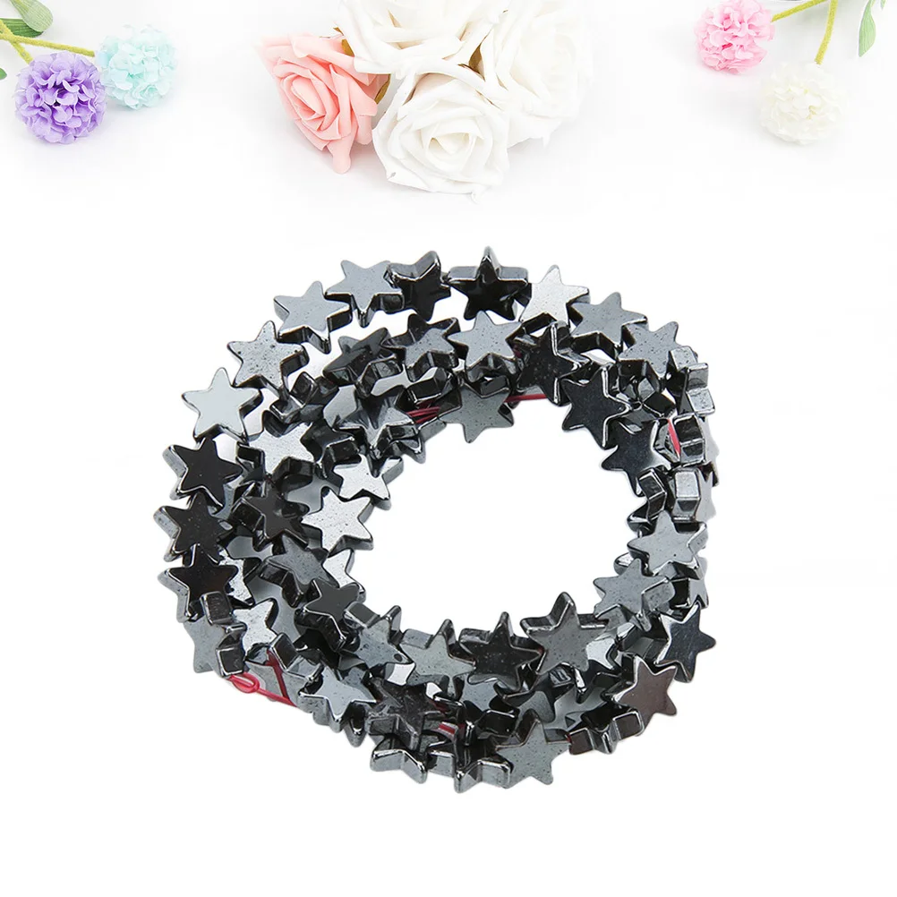 

1Set Black Loose Beads 10mm Creative DIY Jewelry Making Craft Beads Durable Safe Material for Creative Gift