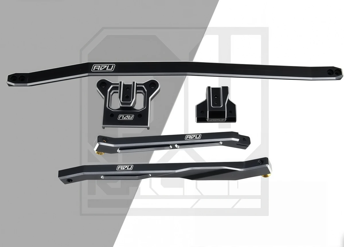 KM Racing C3 Rally Car 934 Front Rear & Center Support Base Reinforcement Kit 7075 Aluminum RC Car Upgrade Parts