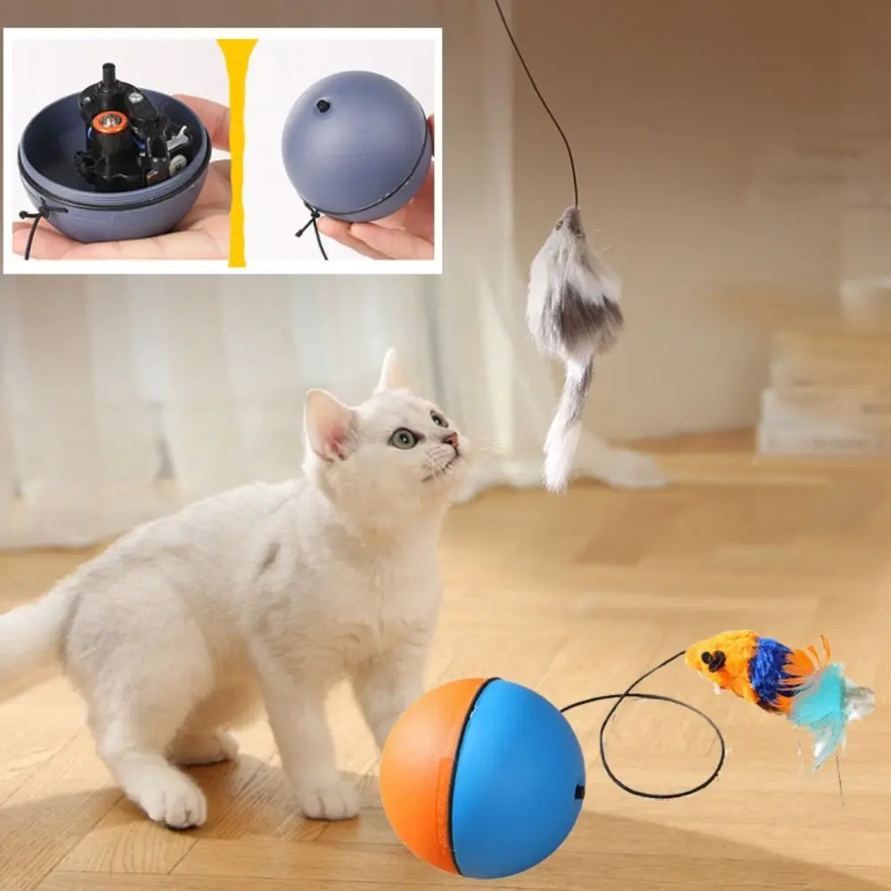 Self-entertainment Artifact Smart Cat Ball Toy Resistant Bite Fast Rolling Electric Cat Ball Interactive Self Moving Balls