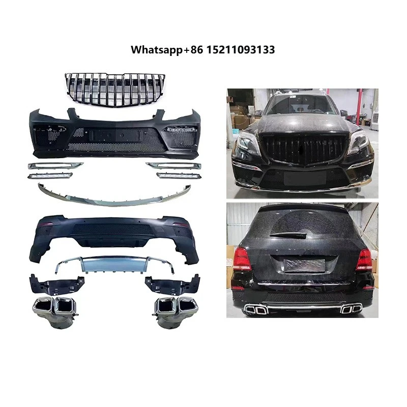 2012-2015 X204 Upgraded GLK63 Surround Kit Appearance of Front and Rear Bumpers Suitability for  GLK Class