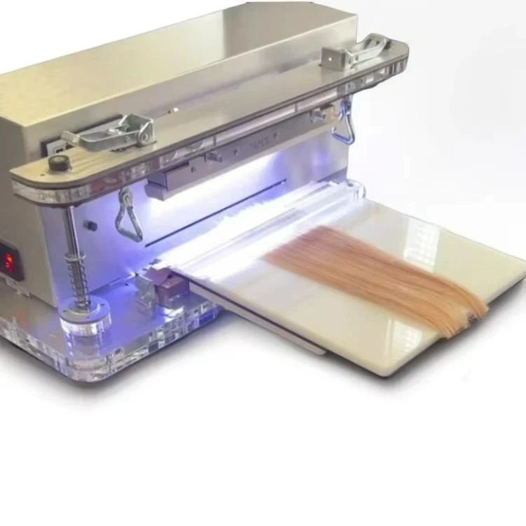 Teaching Hair Extension Making Machine Make Tape Hair Keratin Hair Extensions Machine With Cutting Machine