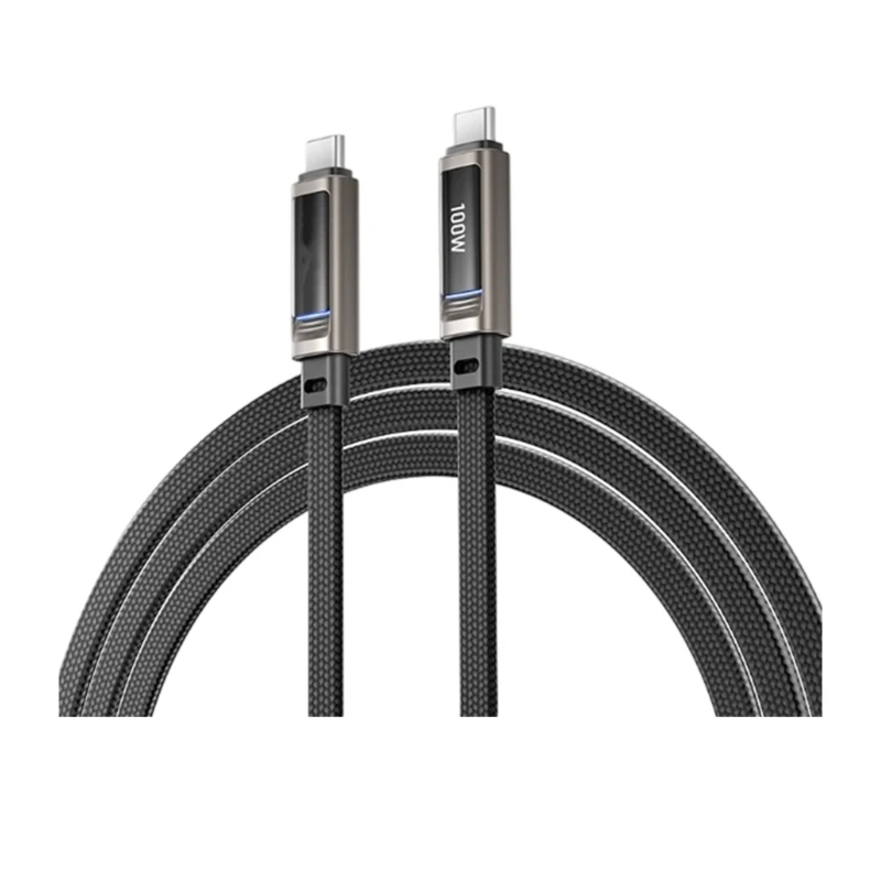 U75B Flexible 100W Type C Charging Cable Type C To Type C Fast Charging Data Cable