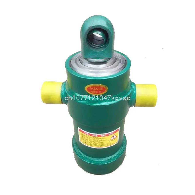 Side-turn Multi-section Hydraulic Cylinder Sleeve Cylinder Semi-trailer Dump Truck Jack 4 Section 800 Mm Stroke 30mm Pin Hole