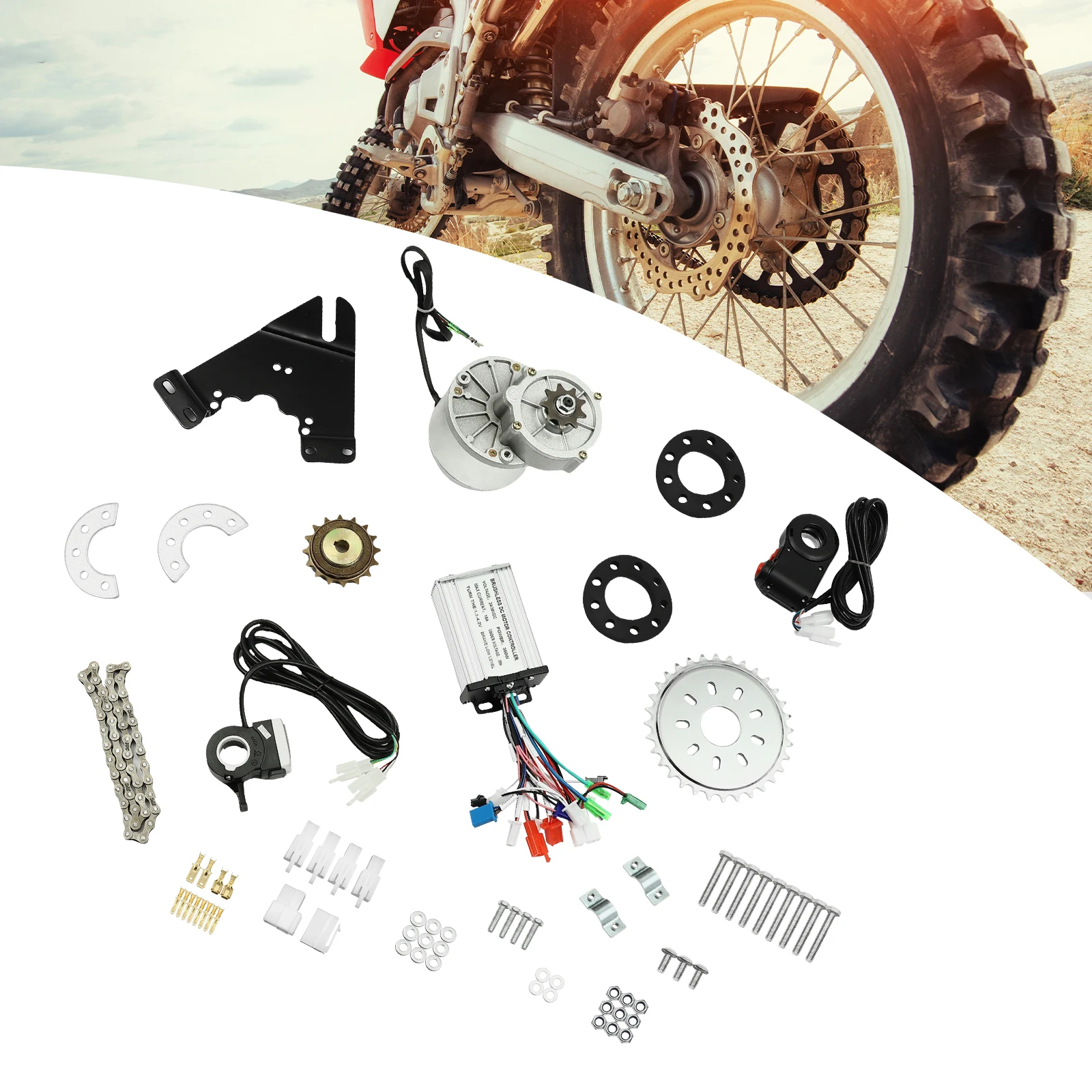 Electric Bicycle Motor Kit, Conversion Installation Kit, Electric Bike Conversion Kit