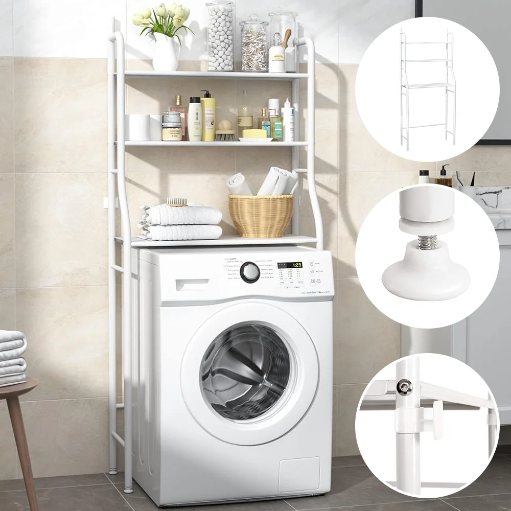 Washing Machine Shelves Multi-Layer Floor Standing Bathroom Storage Racks Multifunction Bathroom Cabinet