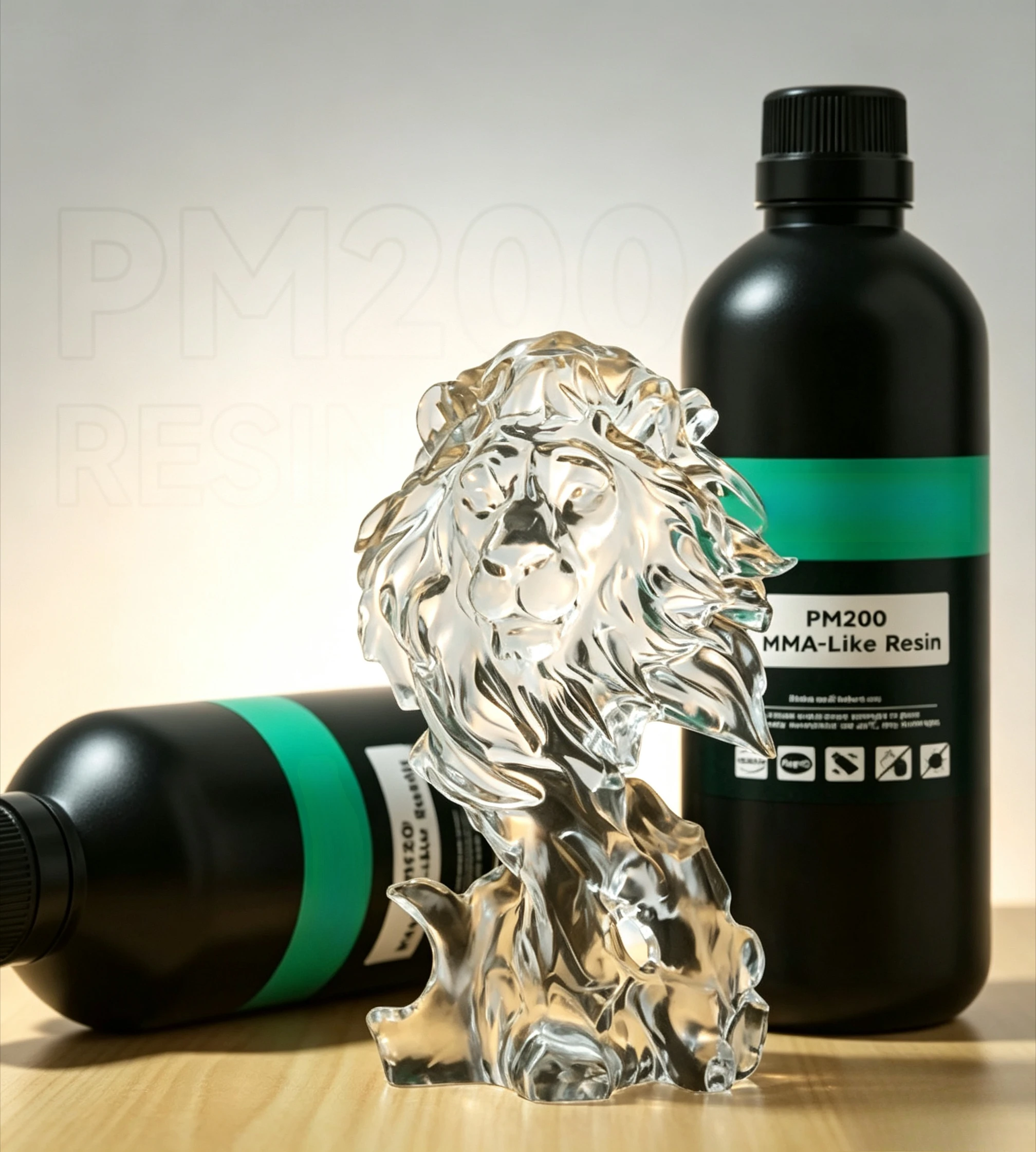 405nm High Transparency Photosensitive Resin, PMMA-Like Tough Material with Optimized Anti-Yellowing Performance for 3D Printing