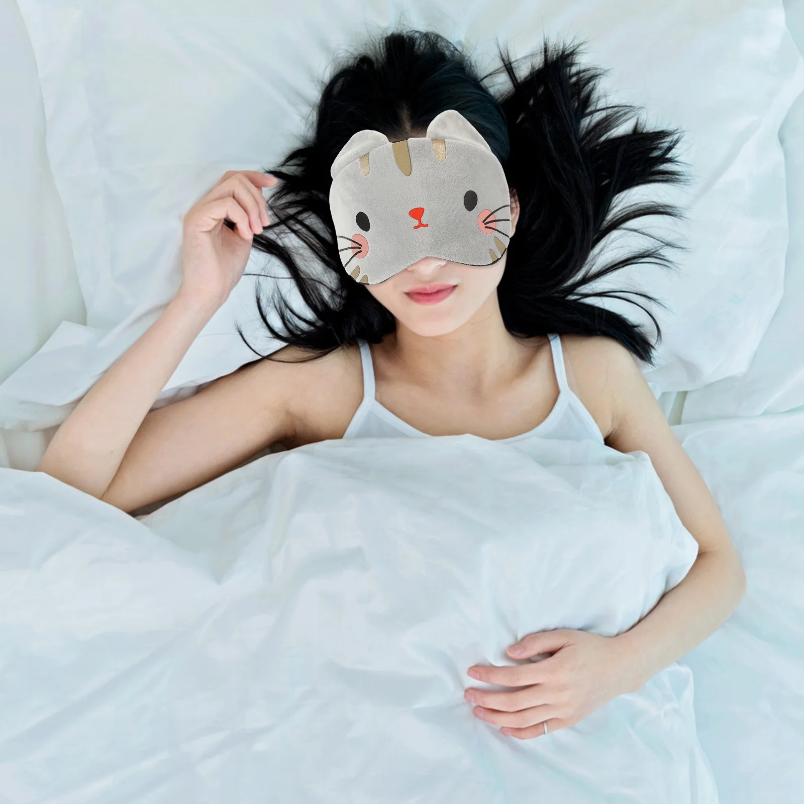 

3Pcs Cartoon Eye Mask Adorable Sleeping Mask for Women Men Kids Lightproof Eye Shade for Nap Relaxation Stress Relief