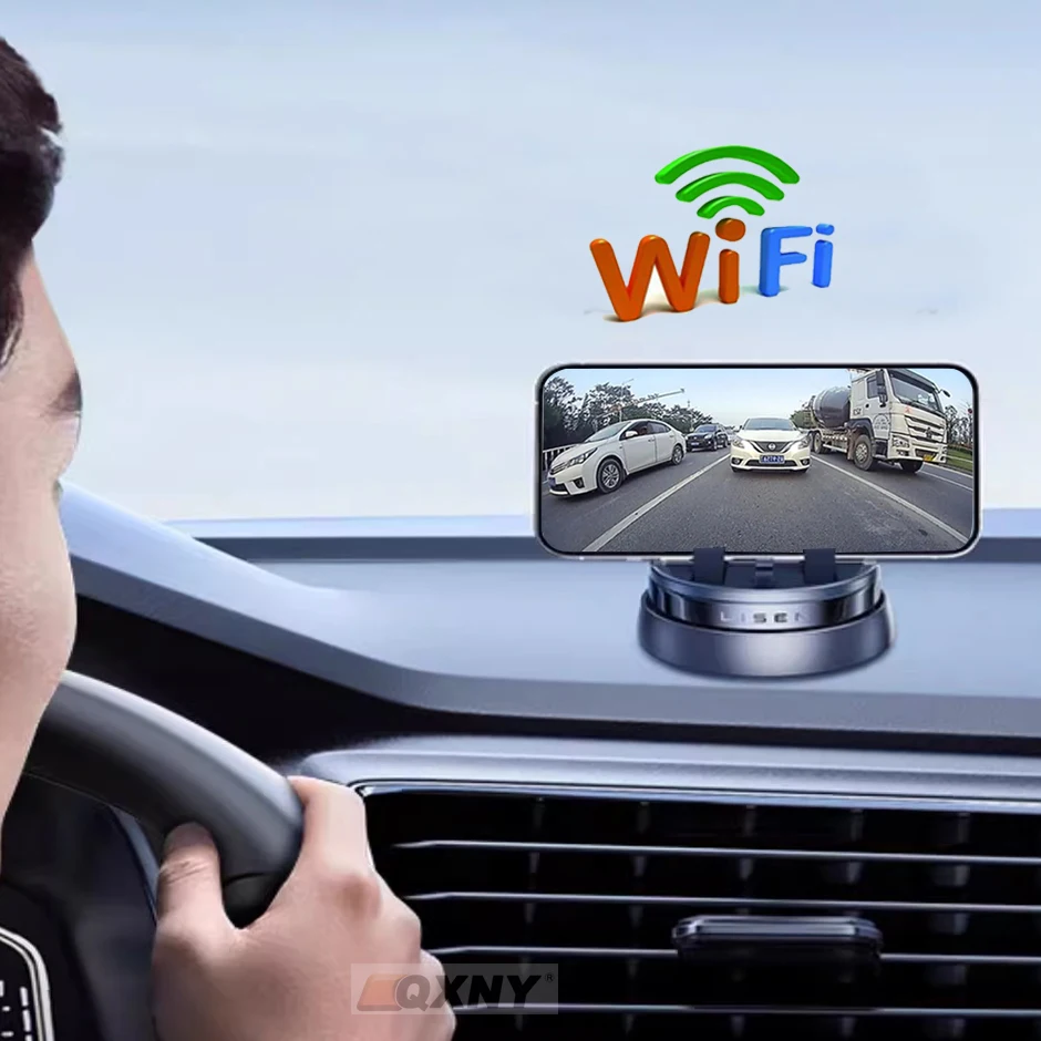 WiFi Wireless Car Backup Camera 5G HD Car License Plate Rear/Front View Reverse Camera for IPhone IPad Android Smart Phones