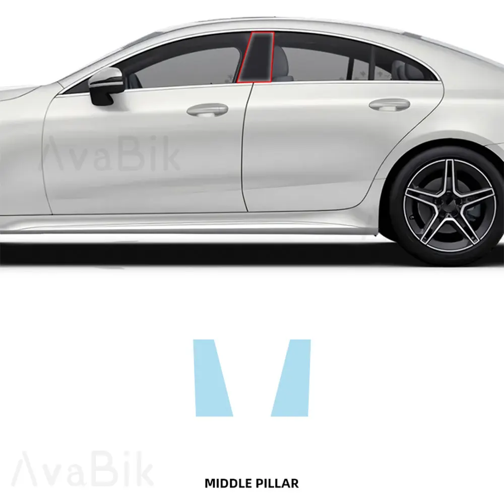 

PPF Thermoplastic Polyurethane Headlamp Pre-cut Paint protection Film for Benz CLS Clear Transparent Headlight Protective Film