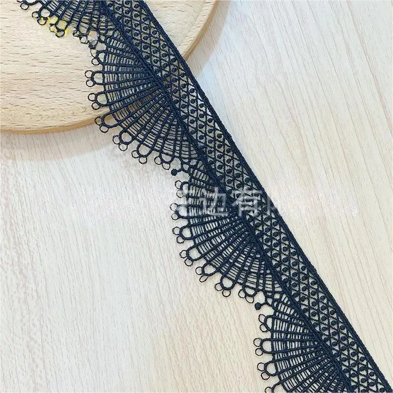 3yds 4.2cm Lace tpolyester thin thread water-soluble barcode embroidery clothing accessories underwear skirt dress accessories