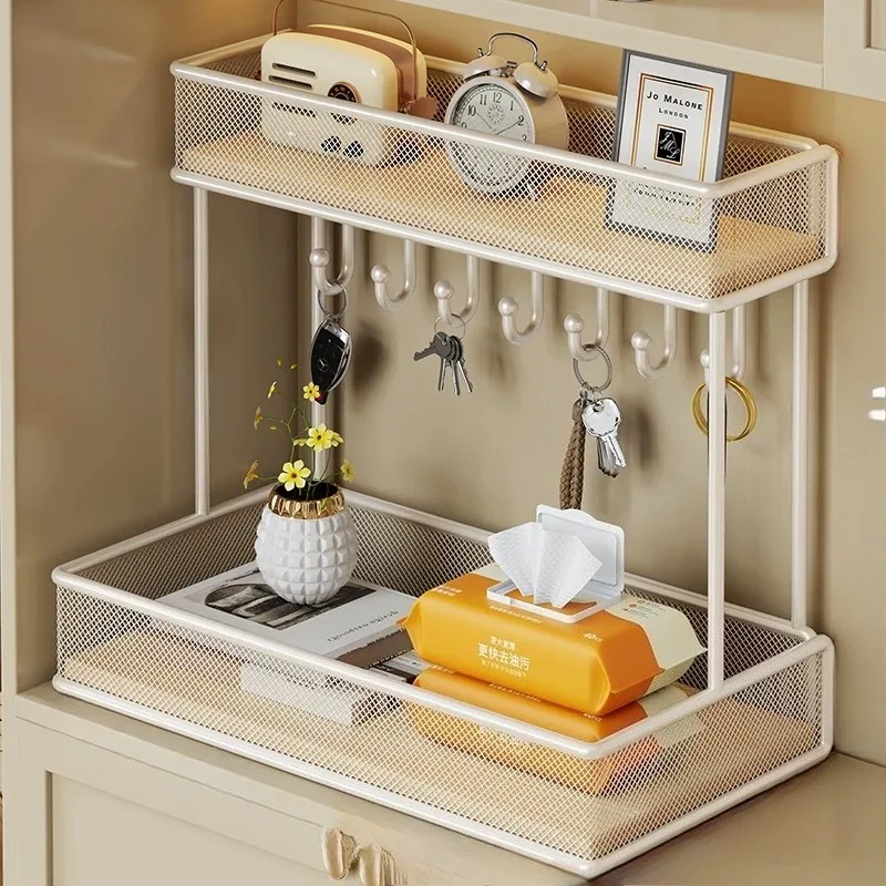 Organizers Trinket Storage Holders Trinket Stuff Skincare Tray Rack Narrow Black Interior Prateleira Para Quarto Room Decoration