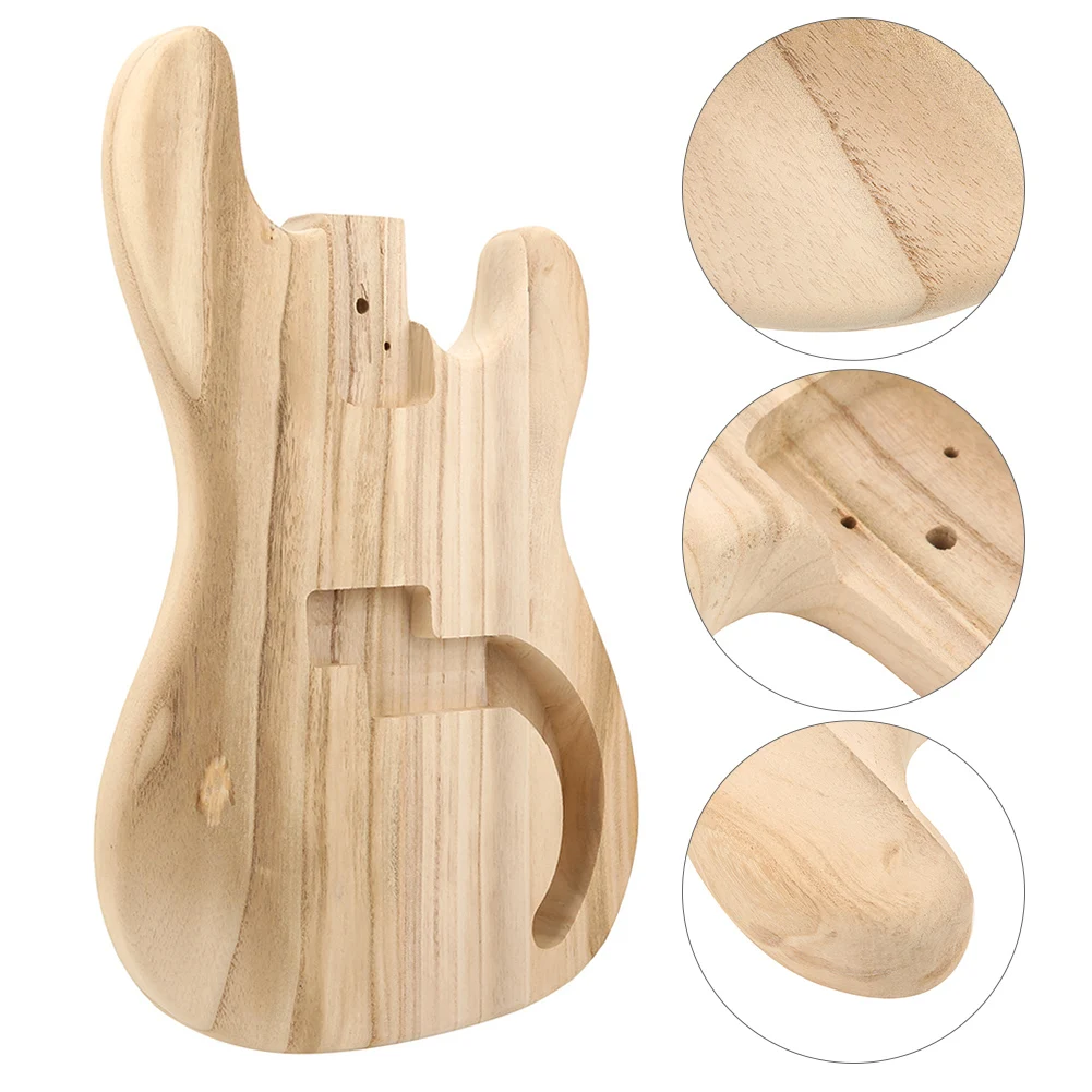 Bass Body Unfinished Guitar Barrel for PB Style Maple DIY Electric Guitar Parts Accessories