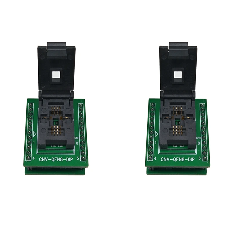 

ABGZ-2X QFN8 DFN8 WSON8 Programming Socket Pin Pitch 1.27Mm IC Body Size 6X8 Mm Clamshell Test Socket ZIF Adapter Socket