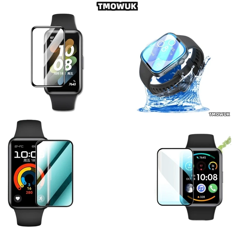 

For Huawei Band 6 7 8 9 10 B6 B7 Watch D2 Fit 3 4 Pro Special Edition Screen Protector Flexible Full Cover 3D Curved Film