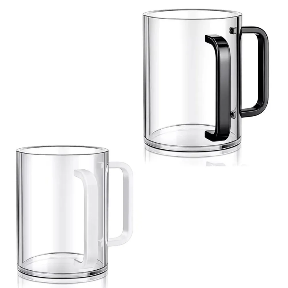 Transparent Netilat Yadayim Cup Thickened Dual Handles Jewish Prayer Wash Cup Easy Handling Acrylic Material Toothbrush Cup