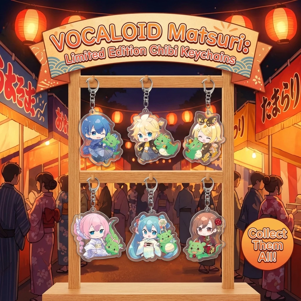 

Акриловый брелок Vocaloid Hatsune Miku для рюкзака, аниме-аксессуар для косплея, подарок для фанатов