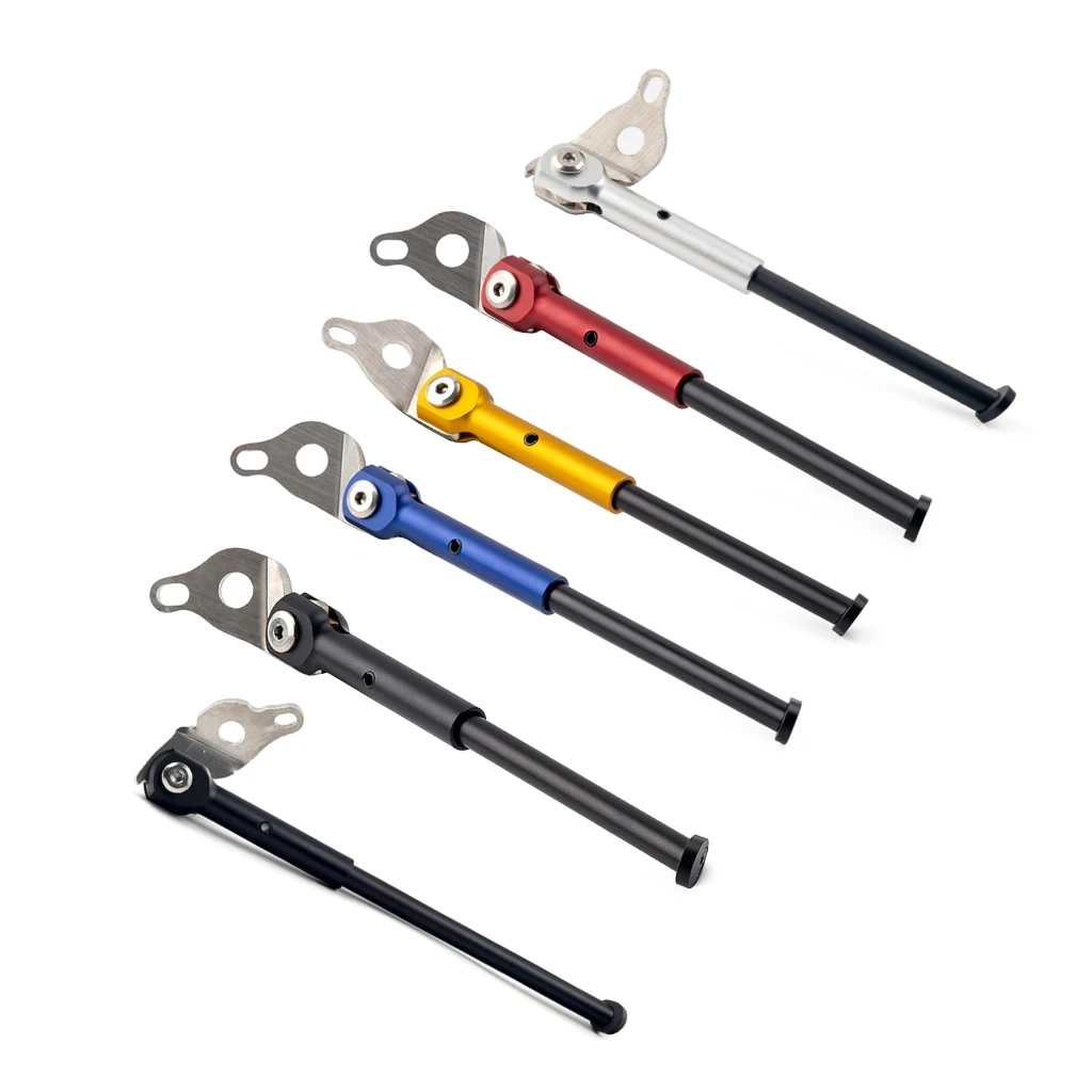 

1pc Adjustable Bicycles Kickstand Aluminum Alloy Folding Bike Parking Stand Foot Brace Side Rear Parking Rack Bike Accessory