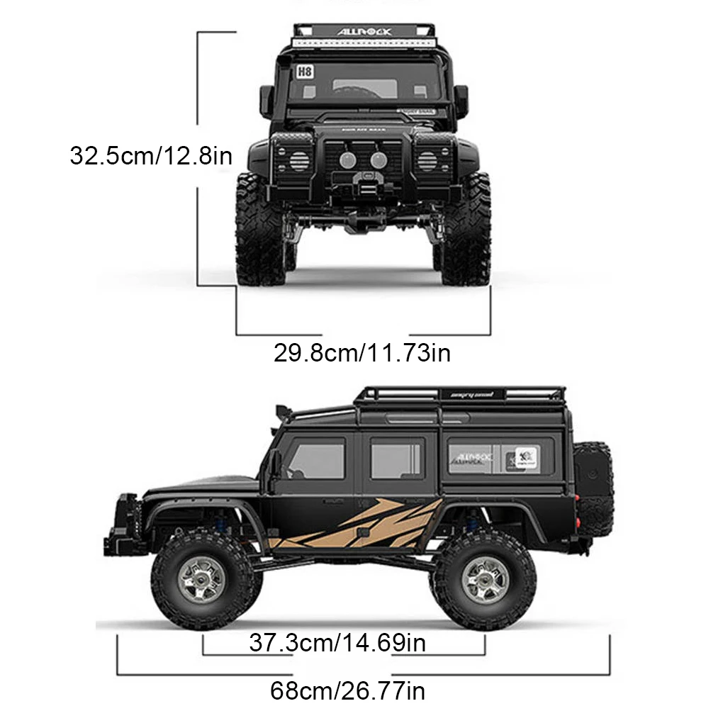 새로운 1/8 MJX H8H+ FOC 브러시리스 RC 자동차 오프로드 4x4 파워 클라이밍 4WD H8H Pro 전기 RC 자동차 업그레이드 오프로드 락 크롤러